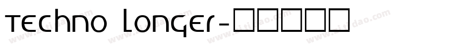 Techno Longer字体转换